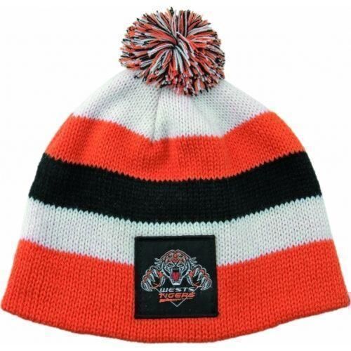 Wests Tigers NRL Football New Stripe Baby Beanie Toddler Hat