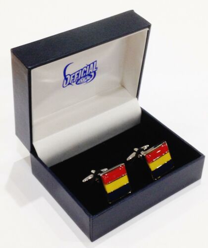 Adelaide Crows AFL Coloured Colored Gift Boxed Cufflinks Cuff Links
