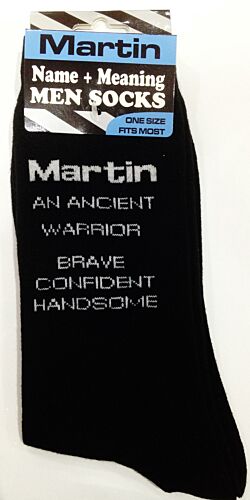 Martin Name and Meaning Mens Socks