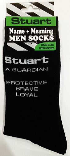 Stuart Name and Meaning Mens Socks