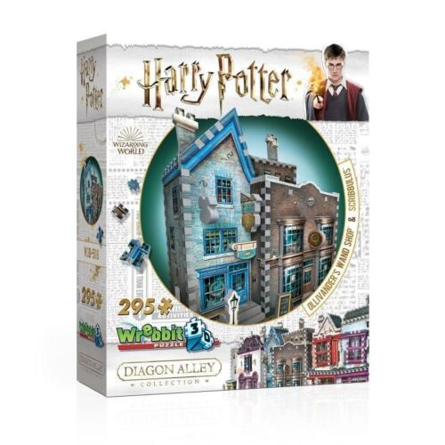Harry Potter Diagon Alley Collection Ollivander's Wand Shop & Scribbulus 295 Piece Wrebbit 3D Jigsaw Puzzle 