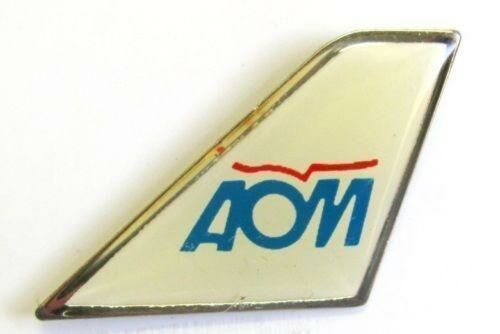 AOM French France Airlines Jet Tail Pin