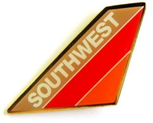 Southwest South West Old Retro Brown Airlines Jet Tail Pin