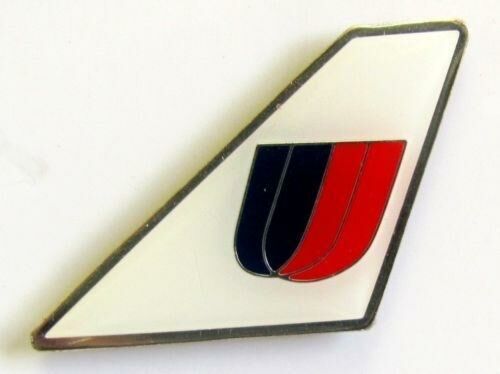 United Air American Retro 1970 Airlines Jet Tail Pin