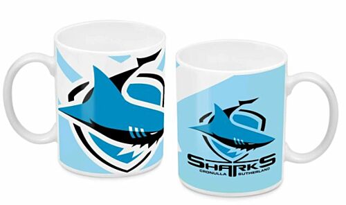 Cronulla Sharks NRL NRL Large Team Logo Ceramic Coffee Mug