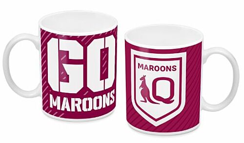 Queensland QLD Maroons State of Origin SOO NRL 330ml Ceramic Coffee Mug