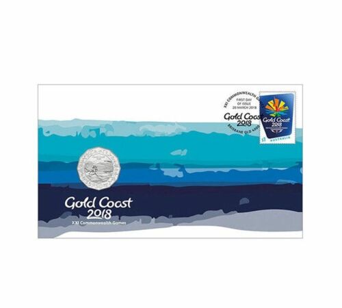 2018 $1 Gold Coast Commonwealth Games Coin And Stamp Cover PNC