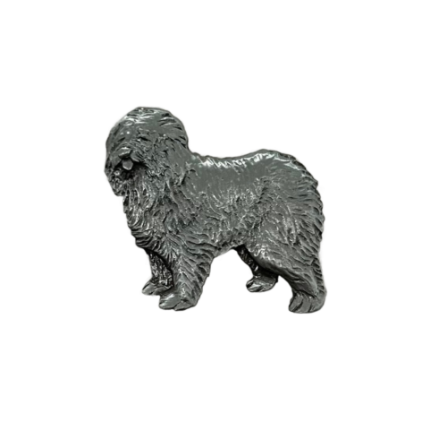 Old English Sheepdog Dog Breed Pewter Lapel Pin Badge Made In NZ