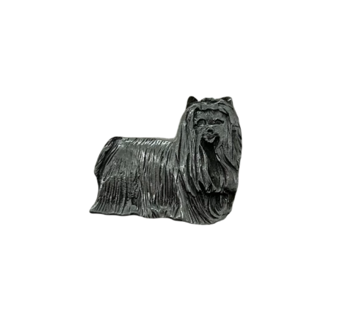 Yorkshire Terrier Dog Breed Pewter Lapel Pin Badge Made In NZ