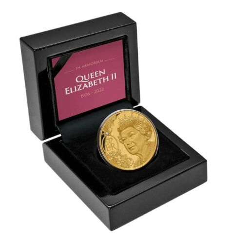2022 Queen Elizabeth II Tribute $100 Diamond 1oz Gold Proof Coin