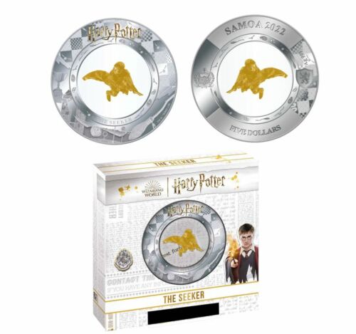 2022 Harry Potter The Seeker $5 2oz Silver Prooflike Coin