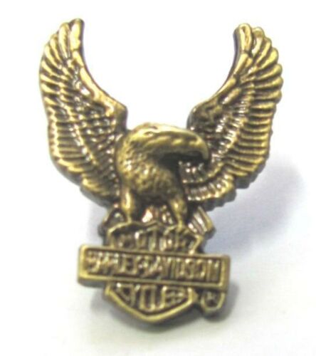 Harley Davidson Pin Badge Brass Eagle