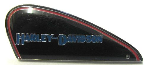 Harley Davidson Pin Badge Motor Bike Petrol Tank Shape