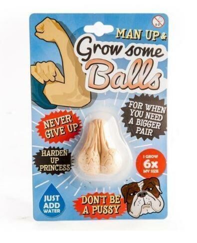 Man Up & Grow Some Balls Adults Only Novelty Gift Idea