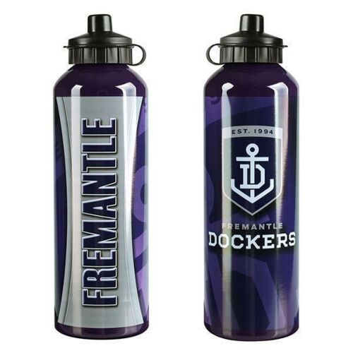 Fremantle Dockers AFL Team Logo Aluminium Sports Gym Drink Bottle 