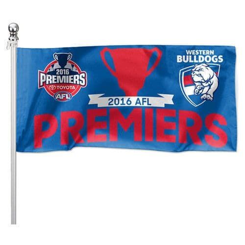 Western Bulldogs 2016 AFL Premiers 180cm x 90cm Pole Flag
