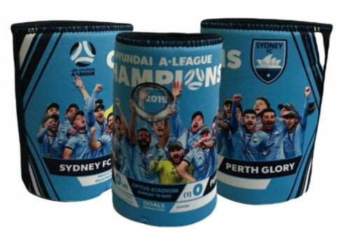 Sydney FC 2019 A-League Champions Team Image Can Cooler Stubby Holder