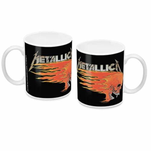 Metallica Flaming Skull Design Ceramic 300mL Coffee Tea Mug Cup