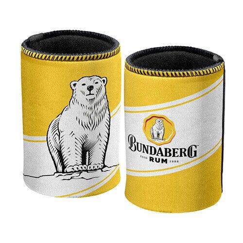 Bundaberg Rum Bundy Bear Yellow Neoprene Can Cooler Stubby Holder