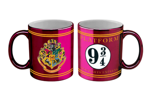 Harry Potter Platform 9 3/4 Hogwarts Express Metallic Coffee Mug Tea Cup 