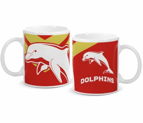 Dolphins NRL 330mL Ceramic Coffee Tea Mug Cup  
