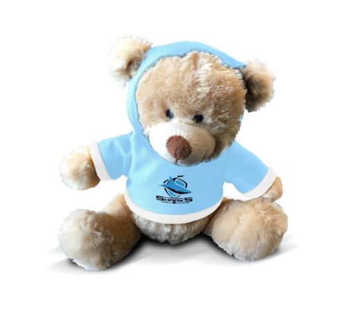 Cronulla Sharks NRL Team 7" Plush Teddy Bear With Hoodie