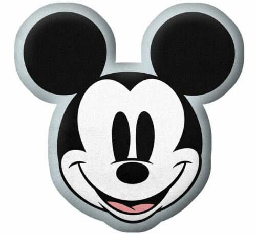 Disney Mickey Mouse Head 2D Shaped Plush Cushion Pillow 