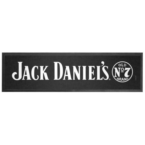 Jack Daniel's JD Old No.7 Logo Rubber Back Bar Runner Mat