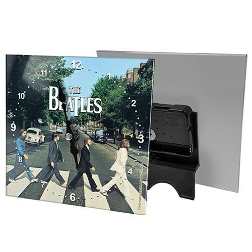 The Beatles Abbey Road Analogue Mini Glass Desk Clock With Stand
