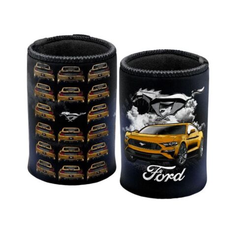 Ford S550 Mustang Black Can Cooler Stubby Holder