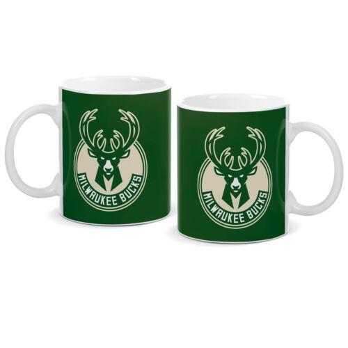 Milwaukee Bucks NBA Team National Basketball Association 330mL Coffee Mug Tea Cup