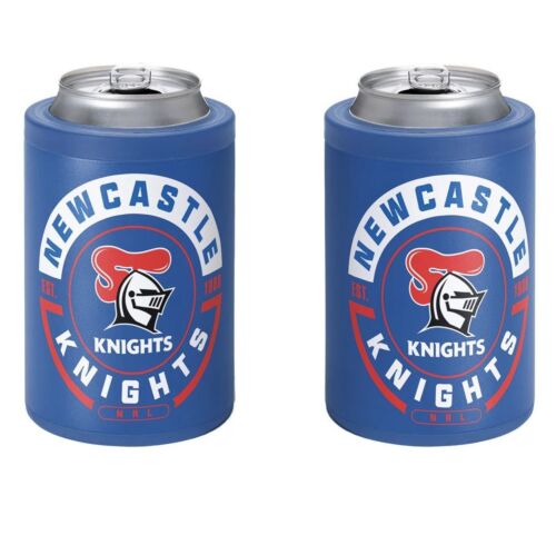 Newcastle Knights NRL Team Logo Insulated Stainless Steel Can Cooler Stubby Holder With Twist Top