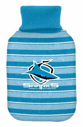 Cronulla Sharks NRL Team Rubber 2L Hot Water Bottle & Cover 