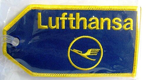 Lufthansa Logo Airlines Airways Aviation Luggage Bag Tag