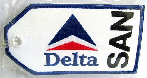 Delta SAN Logo Airlines Airways Aviation Luggage Bag Tag