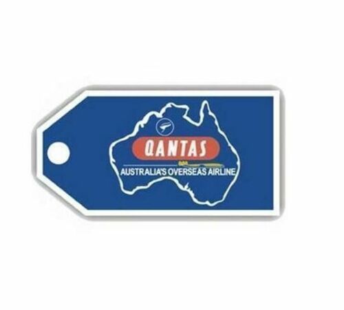 Qantas Airlines Australia Retro Luggage Bag Tag