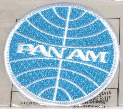 Pan Am American Airline Aviation Embroidered Cloth Patch Applique