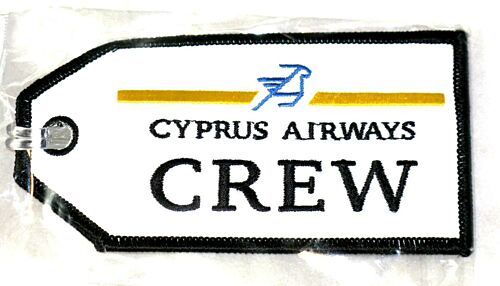 Cyprus Airways Crew Luggage Bag Tag