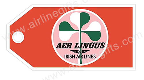 Aer Lingus Retro Airlines Flight Fabric Luggage Bag Tag