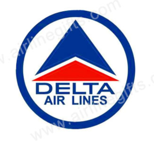 Delta Airline Retro Embroidered Cloth Patch Applique