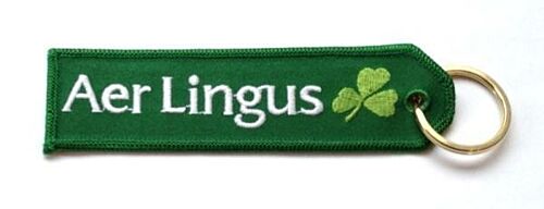 Aer Lingus Aviation Fabric Keyring Key Ring 