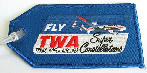 TWA Super Constellation Airlines Aviation Travel Luggage Bag Tag