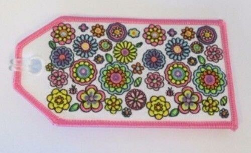 Flower Power Airlines Flight Fabric Luggage Bag Tag