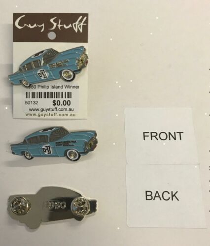 1960 Phillip Island Winner Roxburgh / Coad Vauxhall Cresta Pin Badge - NOT FOR SALE