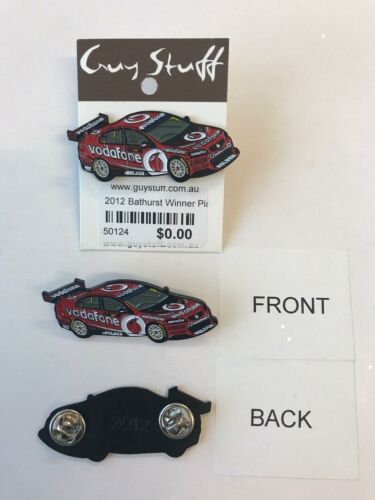 2012 Bathurst Winner Dumbrell/Whincup Holden Commodore Pin Badge - NOT FOR SALE