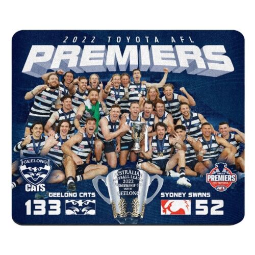 Geelong Cats 2022 AFL Premiers Team Image Computer Mouse Mat Pad