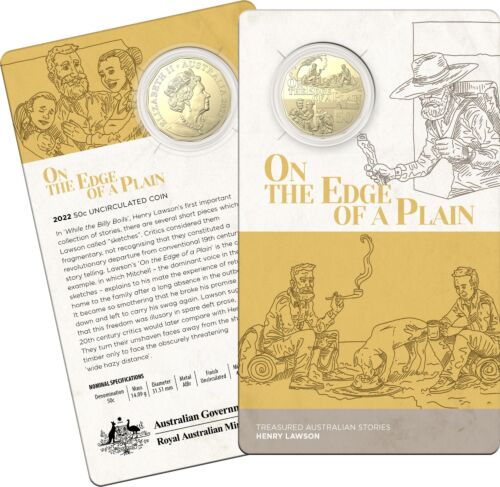 2022 On The Edge Of A Plain By Henry Lawson 50c Uncirculated Coin RAM