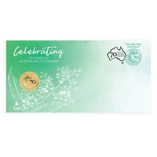 2019 $1 Australian Citizenship 70th Anniversary Stamp & Coin Cover PNC
