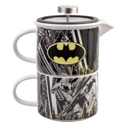 Justice League Batman Coffee For One Mug & Pot Superhero DC Comics