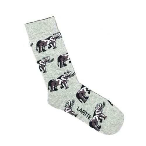 Elephants Lafitte Patterned Socks Combed Cotton Mens Size AU 6-11